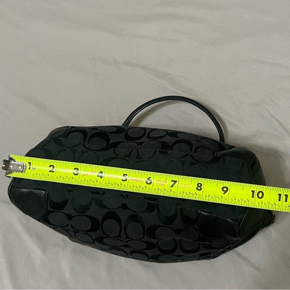 Coach mini shoulder bag purse Black Signature - Picture 16 of 16